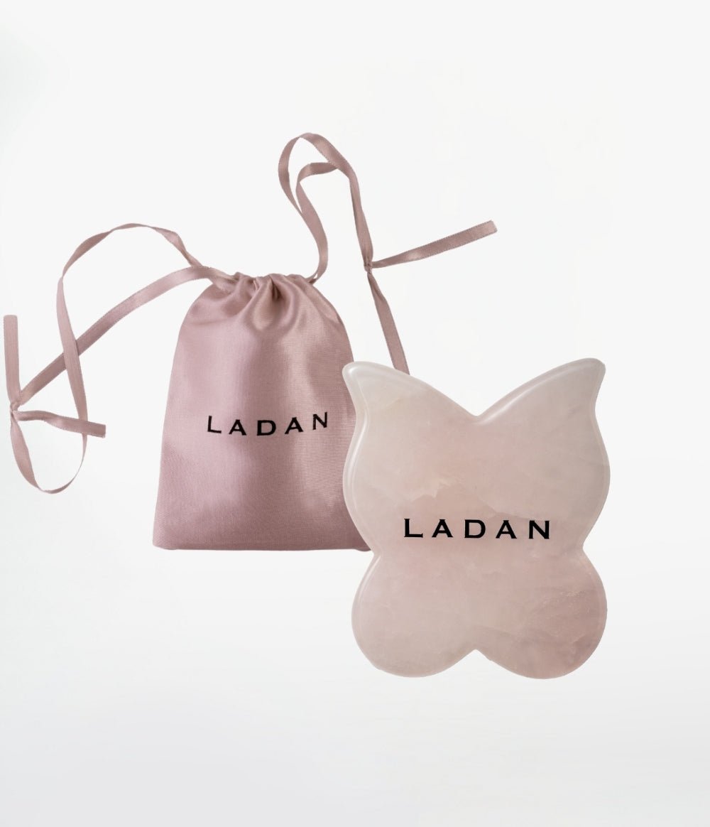 PEMBE KUVARS KRISTAL KELEBEK GUA SHA