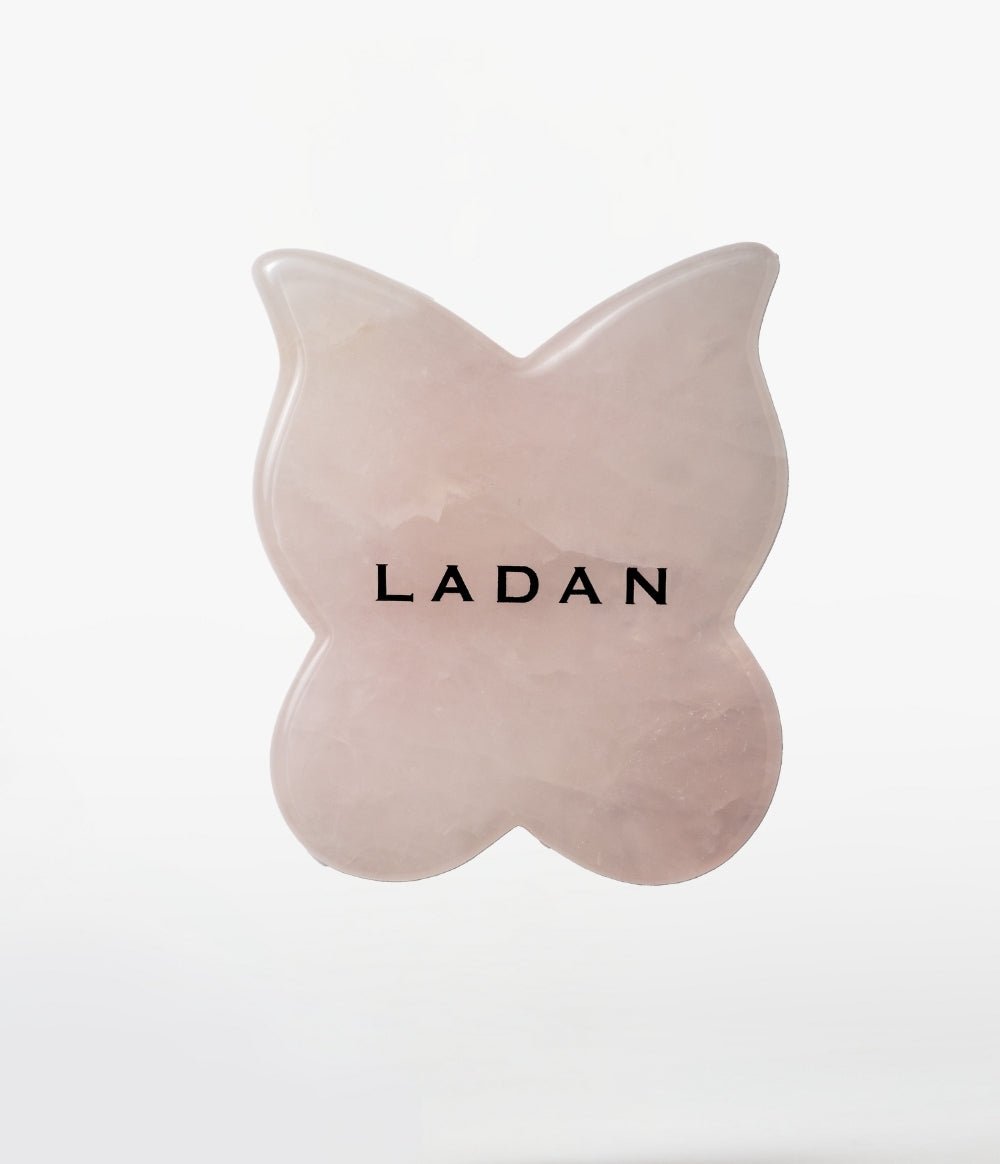 PEMBE KUVARS KRISTAL KELEBEK GUA SHA